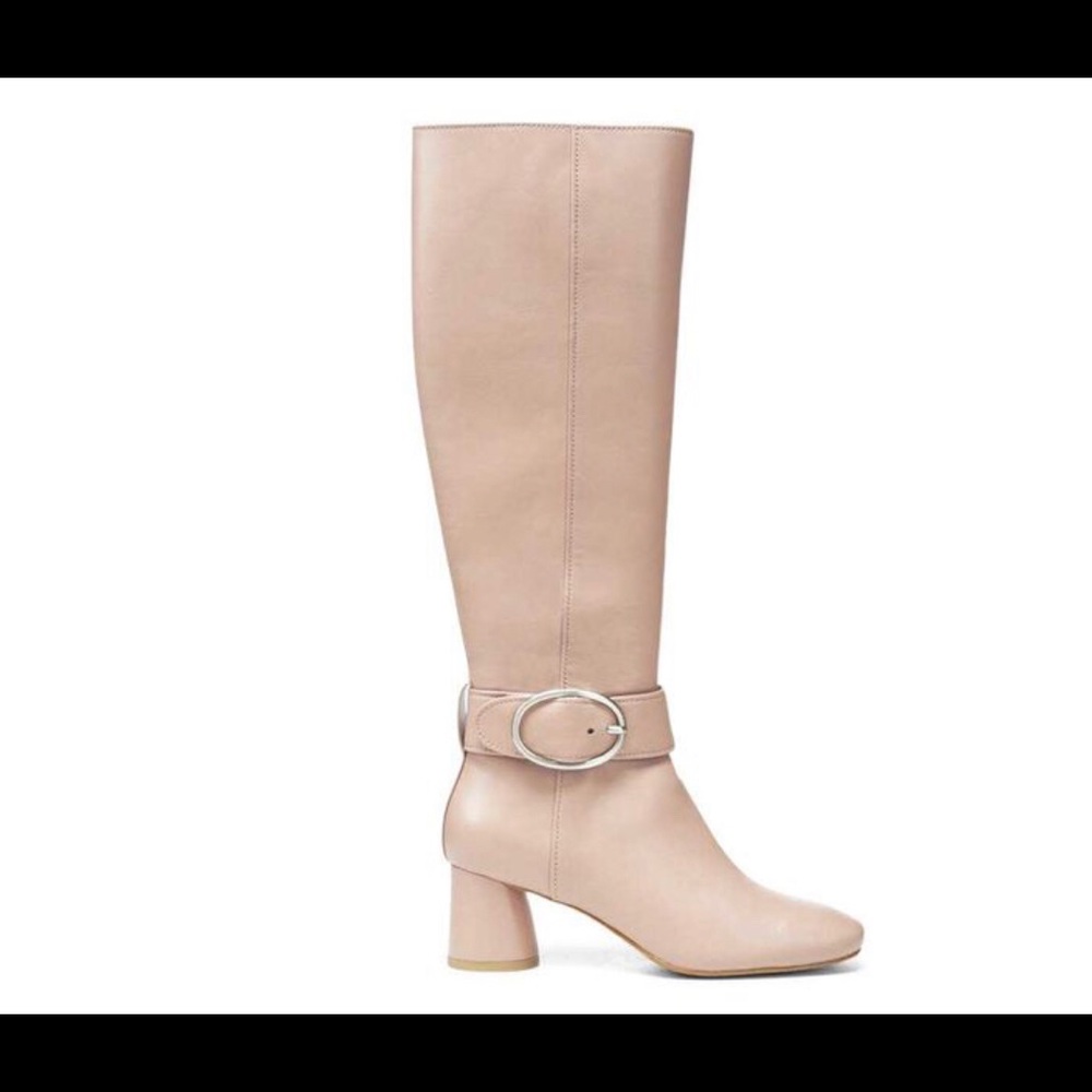 Donald Pliner Tall buckle boots blush nappa color